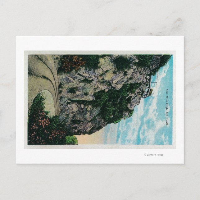 En miljon hög, vid Mt LoweMt. Lowe, CA Vykort (Framsida)