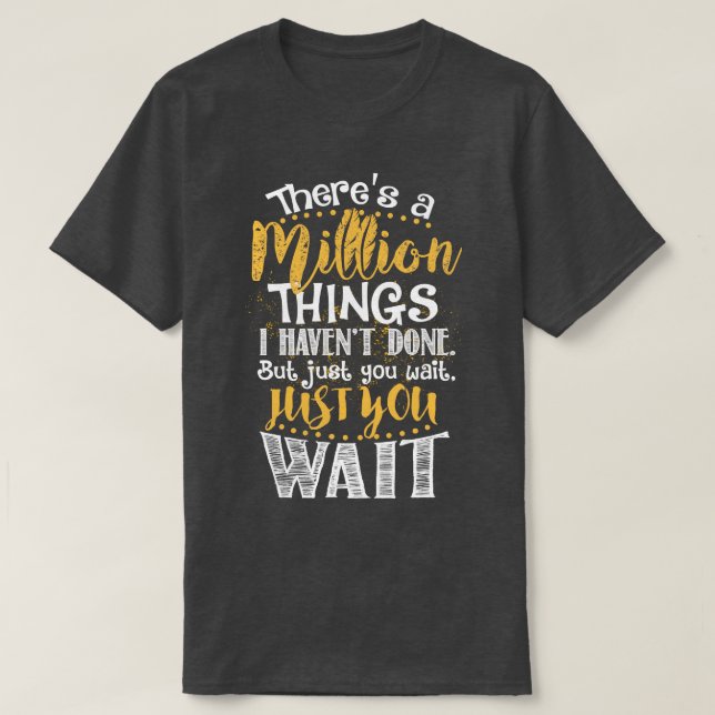 En miljon saker t shirt (Design framsida)
