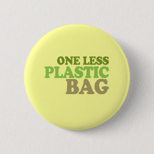 En mindre plastpåse knapp