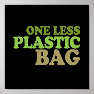 En mindre T-tröja för plastpåseT-tröja-/jorddag Poster