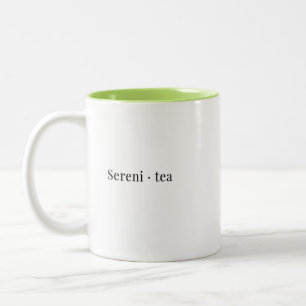 En minimalistisk tekopp Två-Tonad mugg