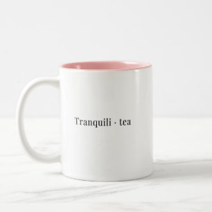 En minimalistisk tekopp Två-Tonad mugg