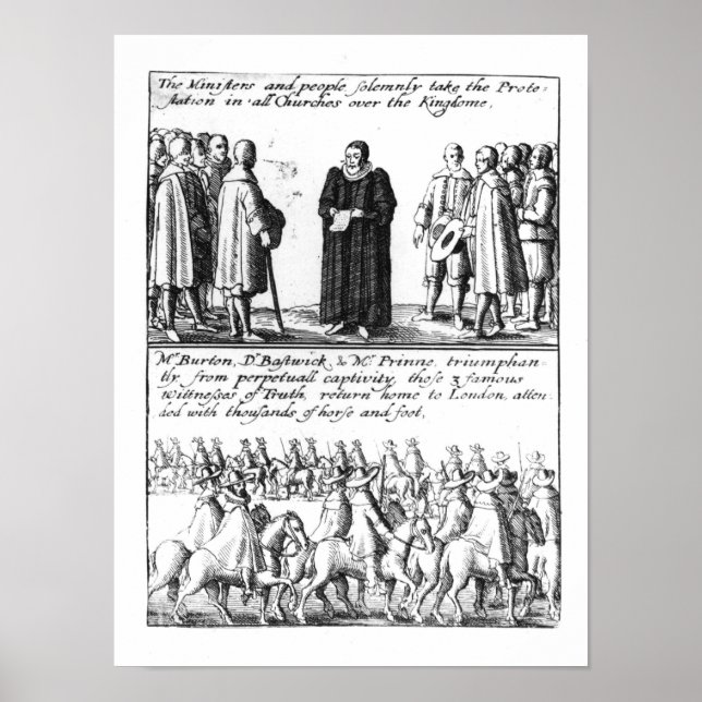 En minister som protesterar poster (Framsidan)