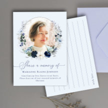  en minnesblå Blommigt Firande i Life
