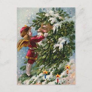 "En Mistletoekyss för Santa ", Helg Vykort