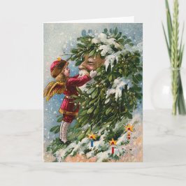 "En Mistletoekyss för Santa ", Helgkort
