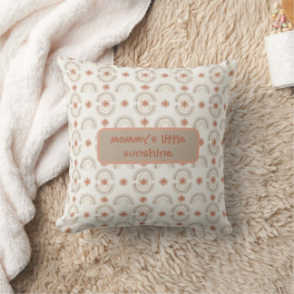 En mjuk, boho-inspirerad barn-design kudde