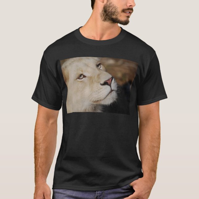 En mjuk lejon ansikte syd-Afrika Tee Shirt (Framsida)