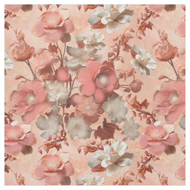 En mjuk, Pinkish-Peach-hue kallad Peach Fuzz Tyg (Närbild)