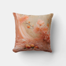 En mjuk, rosa nyans med orangen Peach Fuzz Throw Kudde