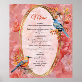 En mjuk, rosa nyans som heter Peach Fuzz Flowers Poster