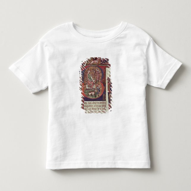 En mm 9961-2 Historiated initialt "B" från Tee (Framsida)