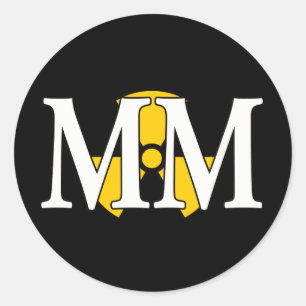 EN MM - maskinist kompis Runt Klistermärke