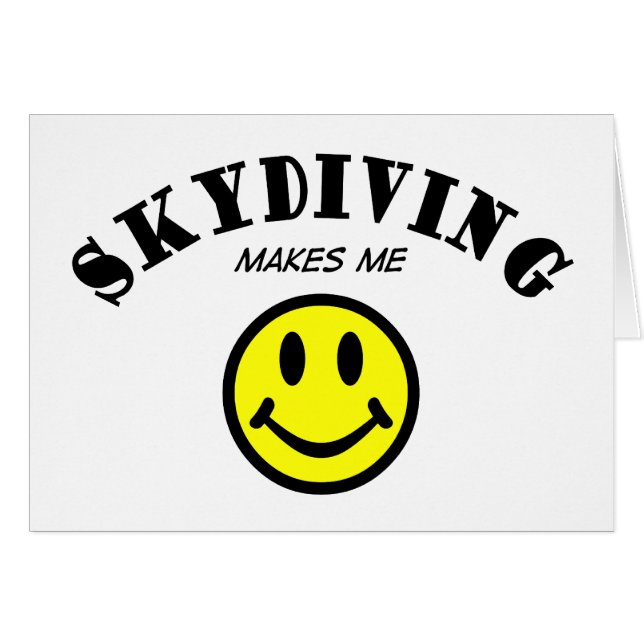 EN MM: Skydiving Hälsningskort (Framsidan Horizontal)