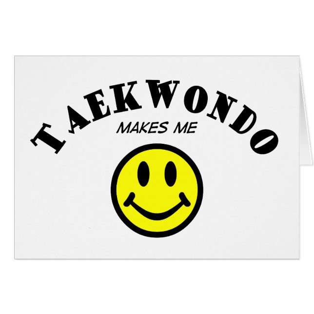 EN MM: Taekwondo Hälsningskort (Framsidan Horizontal)