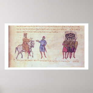 EN MM Vitr 26-7 Byzantinearmén som sätter till Poster