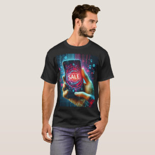 en mobil som har ord att sälja på den t shirt