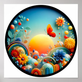 En modern abstrakt poster