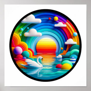 En modern abstrakt poster