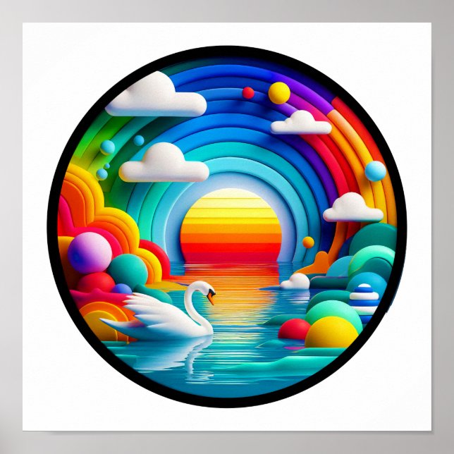 En modern abstrakt poster (Framsidan)