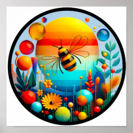 En modern abstrakt poster