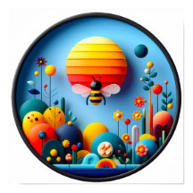 En modern abstrakt poster