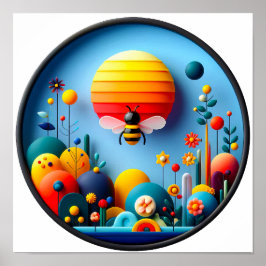 En modern abstrakt poster