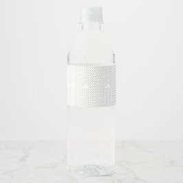 En modern design med en elegant kombination av vattenflaskor etikett