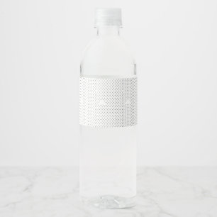 En modern design med en elegant kombination av vattenflaskor etikett