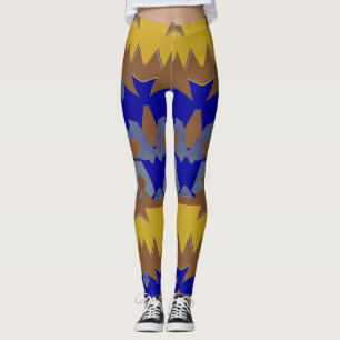 En modern flerfärgad sömlös "Ratti_Creative_Arts" Leggings