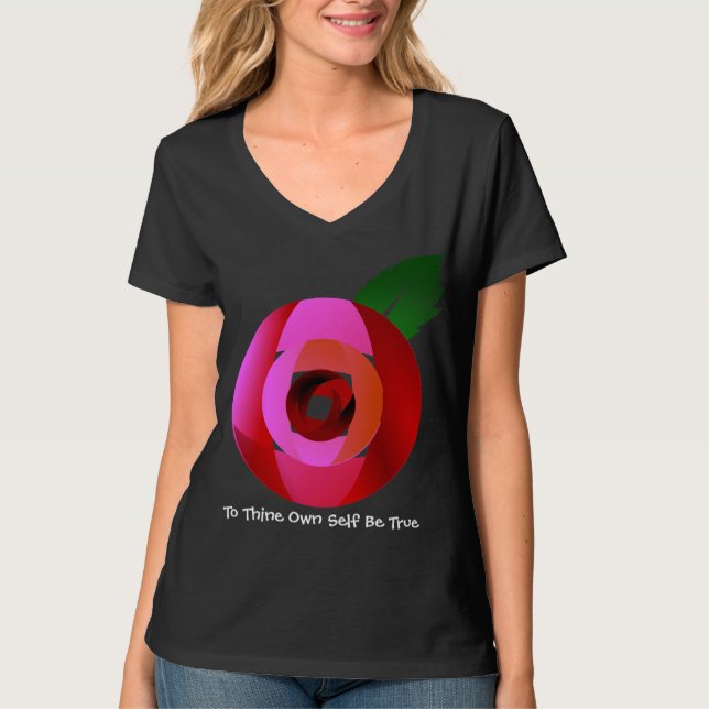 En modern rosett t-shirt (Framsida)