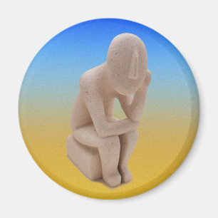 En modern Thinker Magnet