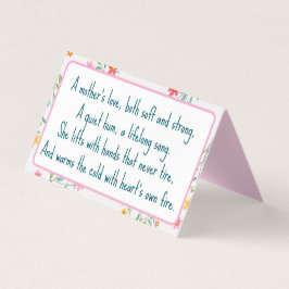 En moders kärlek  kort