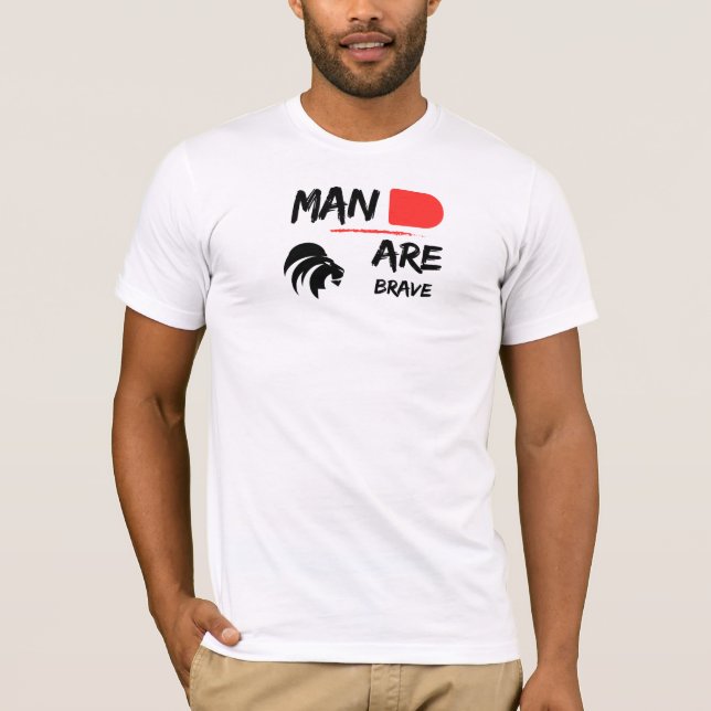 En modig man T-Shirt (Framsida)