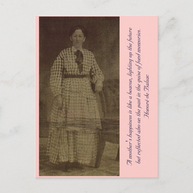 En Mödrar Häniness är som en Beacon... Vykort (Framsida)