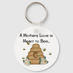 En mödrarkärlek betyds till biet Keychain Nyckelring
