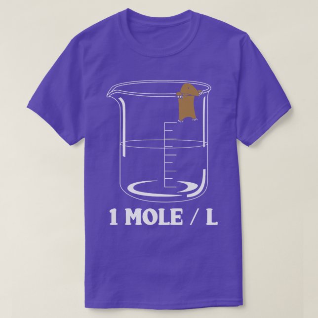 En mol per litteraturkemi Biochemist T Shirt (Design framsida)