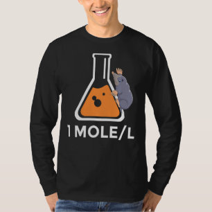 En Mole per Liter Avogrado Beaker Science Major F T Shirt