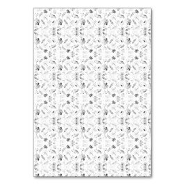 En monokrom design som visar en mångfald av f bordsnummer