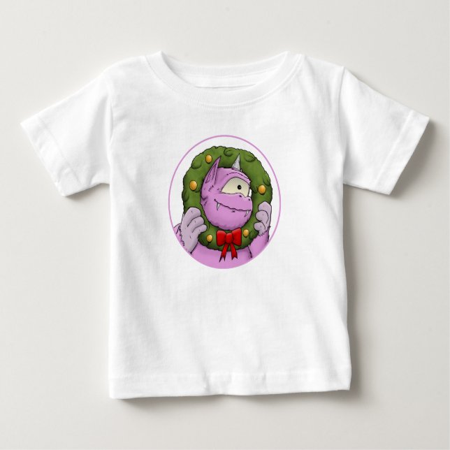 En Monster jul Miracle Baby Shirt T (Framsida)