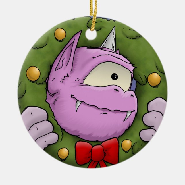 En Monster jul Miracle Ornament (Framsidan)
