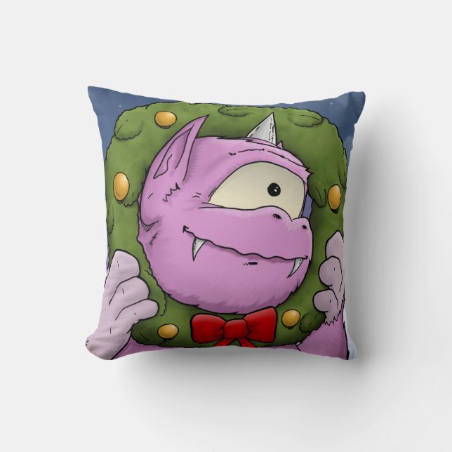 En Monster-jul Miracle Pillow Kudde (Framsida)