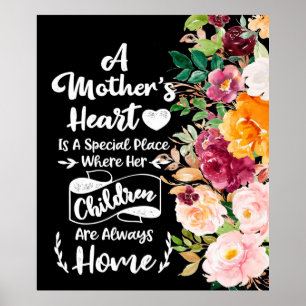 En Mor är som en blomstergåva, Mors dag-gåva Poster