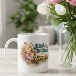 En mor & son-bund är för evigt-mugg kaffemugg