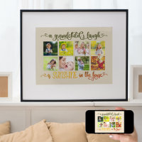En morchilenare Laugh Quote 8 Photo Collage Almond