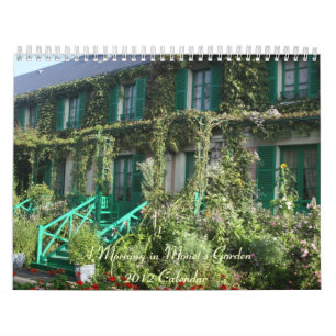 En morgon i Monets trädgård Kalender