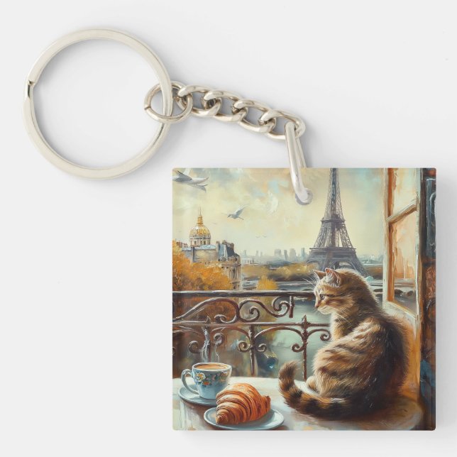 En morgon i Paris | Ginger Cat på ett kafé (Framsidan)