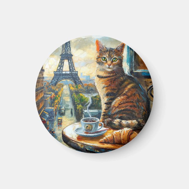 En morgon i Paris | Tabbykatt på kafé Magnet (Framsidan)
