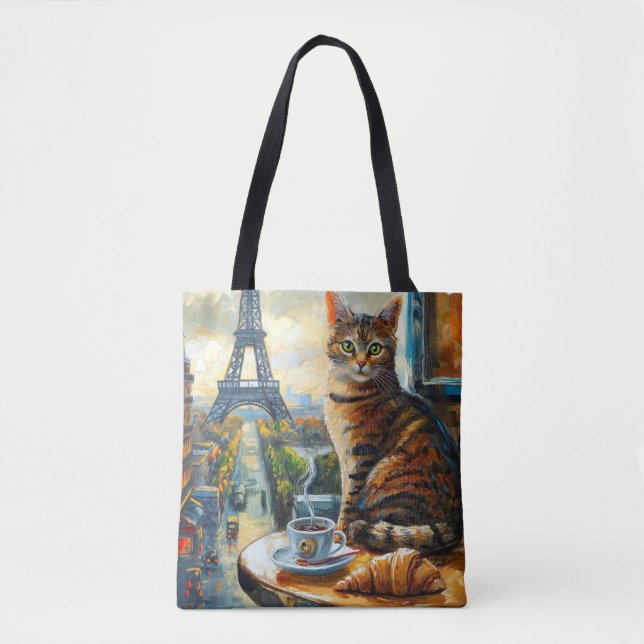En morgon i Paris | Tabbykatt på kafé Tygkasse (Framsida)