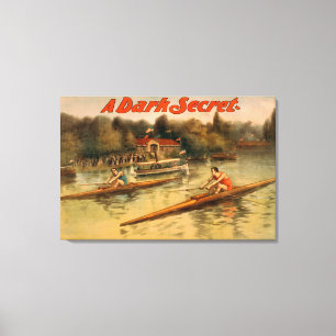 En mörk hemlig scenisk affisch canvastryck